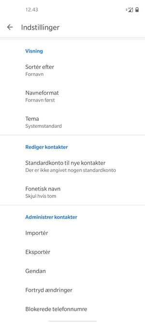 Scroll til og vælg Importér