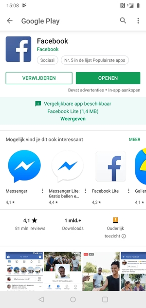 Selecteer OPENEN