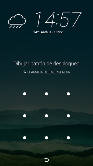 El teléfono ha sido asegurado con un bloqueo de pantalla.