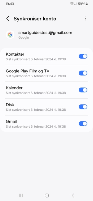 Velg menyknappen