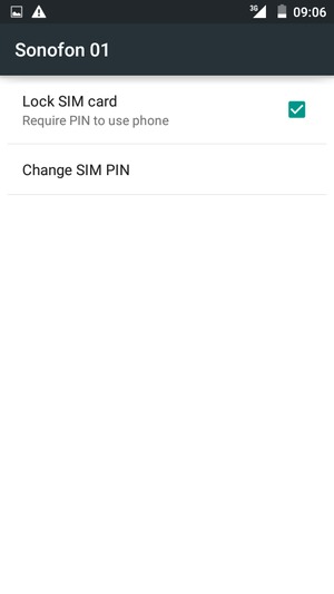 Select Change SIM PIN