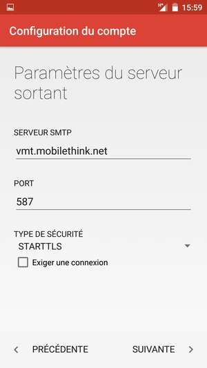 Désactiver le Exiger une connexion et sélectionnez TYPE DE SÉCURITÉ