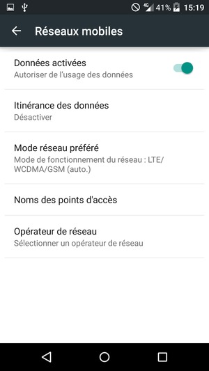 Sélectionnez Noms des points d'accès