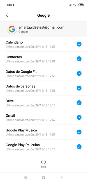 Asegúrese de haber seleccionado Contactos