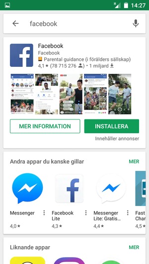 Välj appen