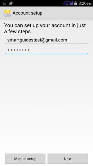 Enter your Gmail or Hotmail address and password. Select Next