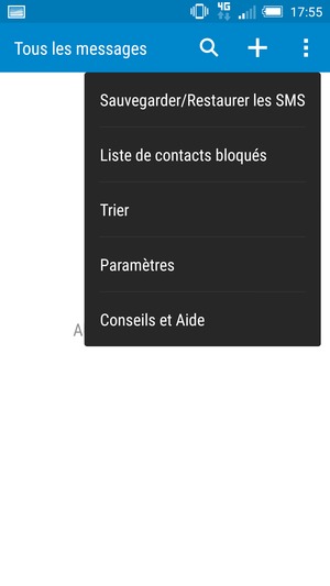 Sélectionnez Paramètres