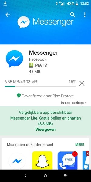 Wacht tot het installatieproces beëindigd is