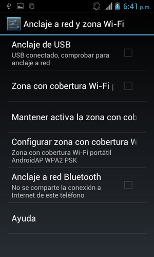 Seleccione Configurar zona con cobertura Wi-Fi