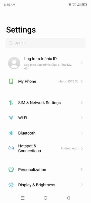 Select Wi-Fi