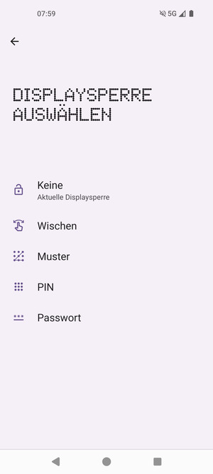 Wählen Sie Muster