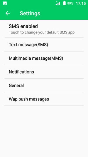 Select Text message(SMS)