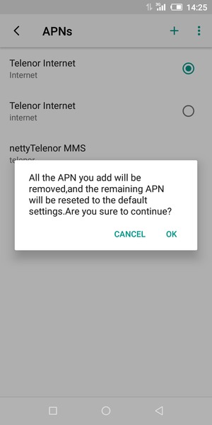 Select OK