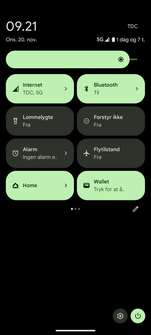 Vælg Bluetooth