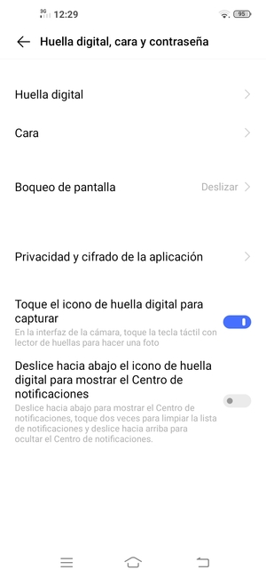 Seleccione Boqueo de pantalla