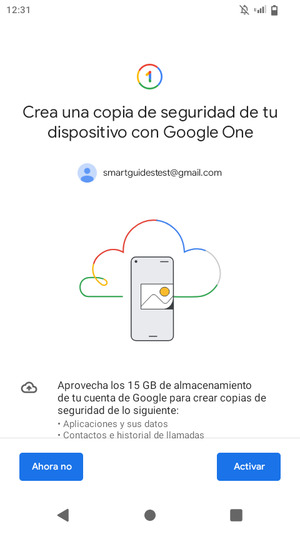 Seleccione Activar