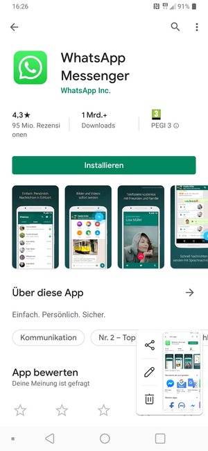 Wählen Sie Installieren