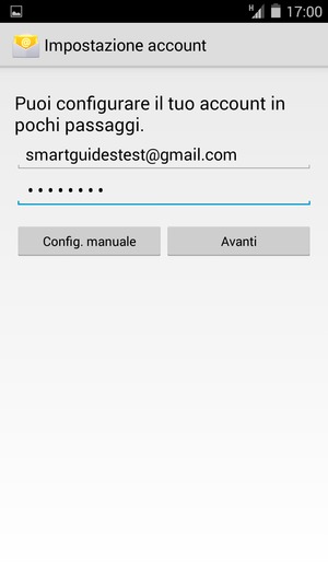 Inserisci il tuo indirizzo Gmail o Hotmail e password. Seleziona Avanti