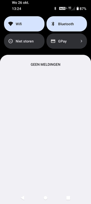 Schuif naar beneden in het bovenste menu opnieuw