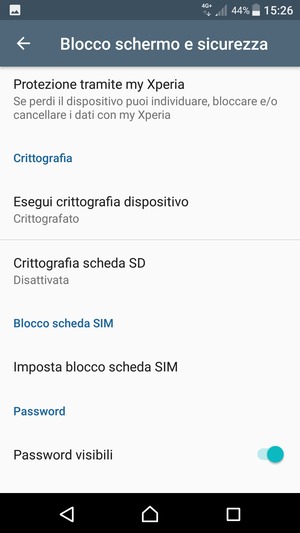 Per cambiare il PIN della scheda SIM, torna al menu Blocco schermo e sicurezza, scorri fino a Imposta blocco scheda SIM e seleziona questa opzione