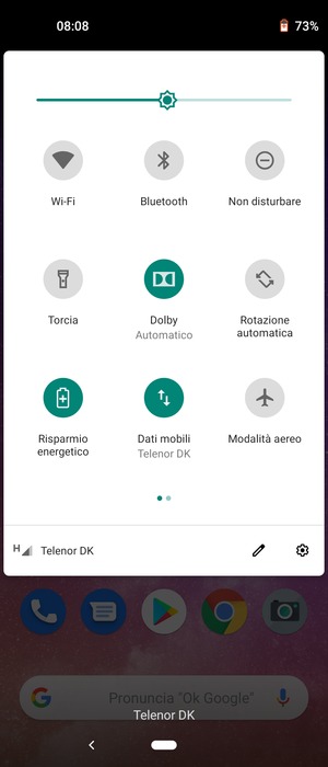 Seleziona il tasto Impostazioni