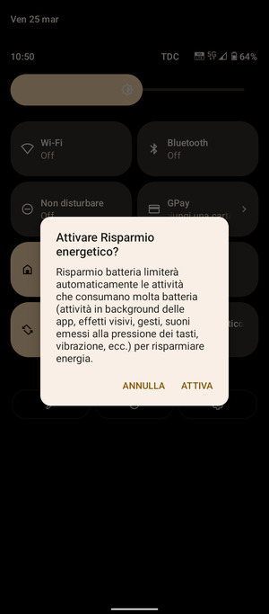Seleziona ATTIVA