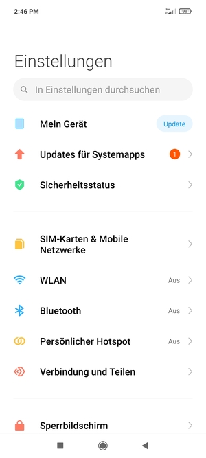 Wählen Sie SIM-Karten & Mobile Netzwerke