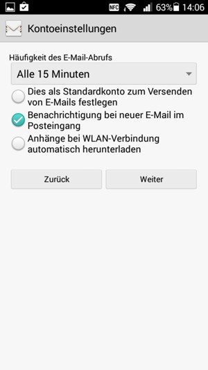 Wählen Sie Weiter