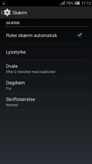 Vælg Lysstyrke