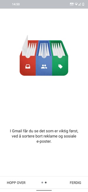 Velg FERDIG