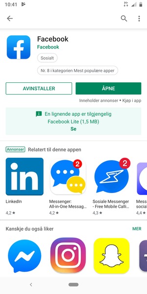 Velg ÅPNE