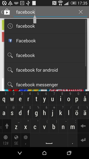 Ange app-namnet och välj Enter