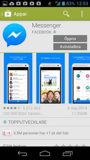 Välj Öppna