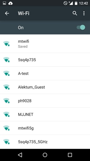 You are now connected to the Wi-Fi network