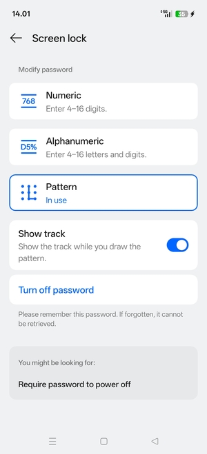 Your phone is now secure with a screen lock