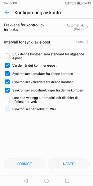 Velg NESTE