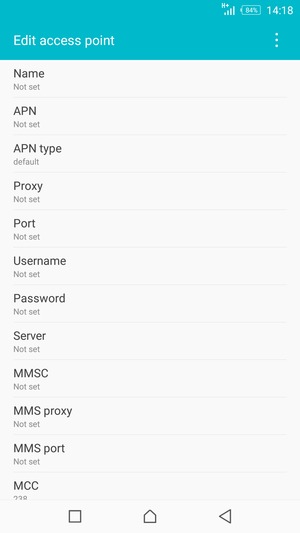 Select the Menu button