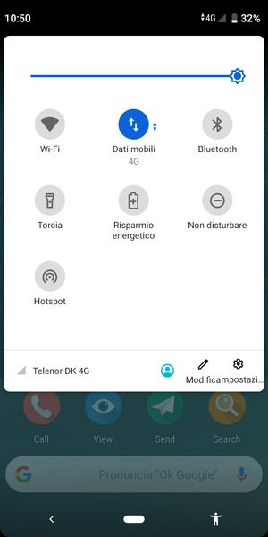 Regola la luminosità al livello desiderato