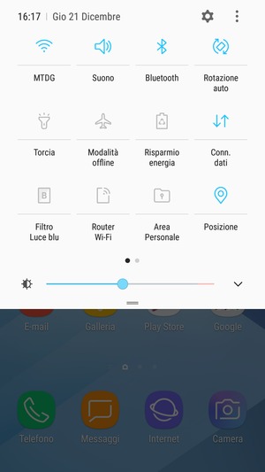 Disattiva Wi-Fi e Bluetooth