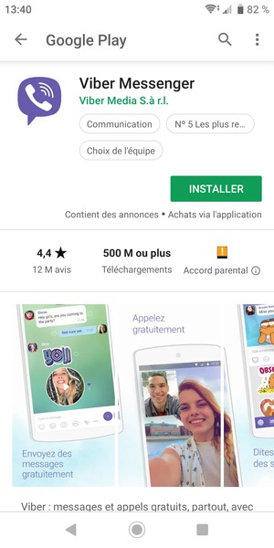 Sélectionnez INSTALLER