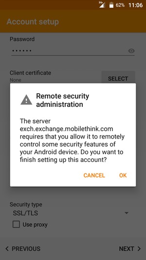 Select OK