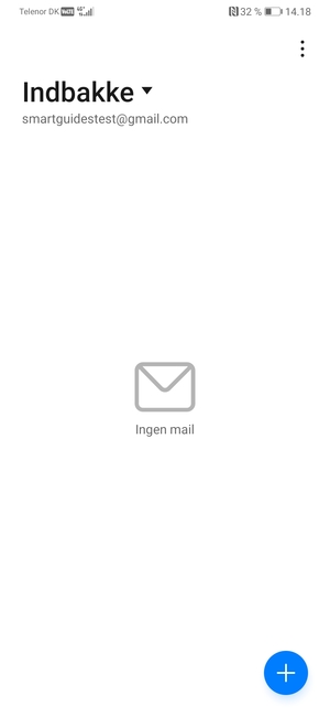 Din Gmail er klar til brug
