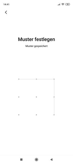 Zeichnen Sie ein Entsperrmuster