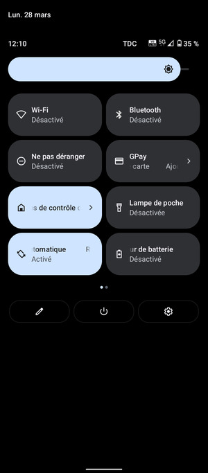 Régler la luminosité au niveau souhaité