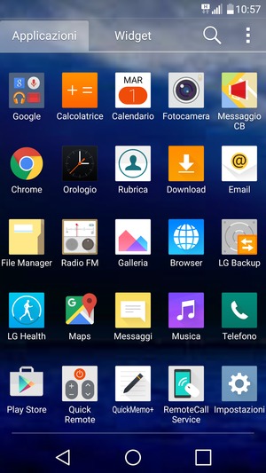 Seleziona Impostazioni