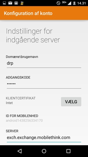 Indtast Brugernavn