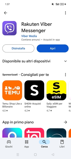 Seleziona Apri