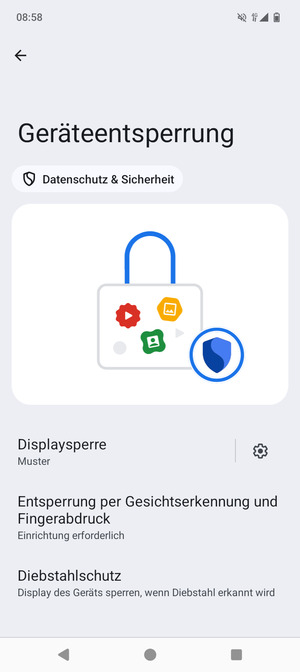 Ihr Handy ist jetzt mit einer Bildschirmsperre gesichert