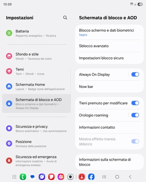 Il tuo telefono è ora protetto dal blocco schermo
