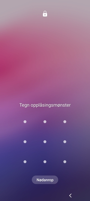 Telefonen din er nå sikret med en skjermlås